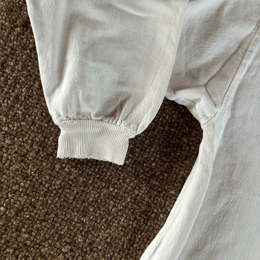 Vintage Distressed Cotton 1/4 Zip Pullover - Picture 5 of 14